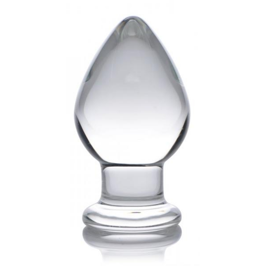 Prisms Molten Wide Glass Butt Plug - Clear