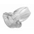 Peephole Clear Hollow Anal Plug - Small