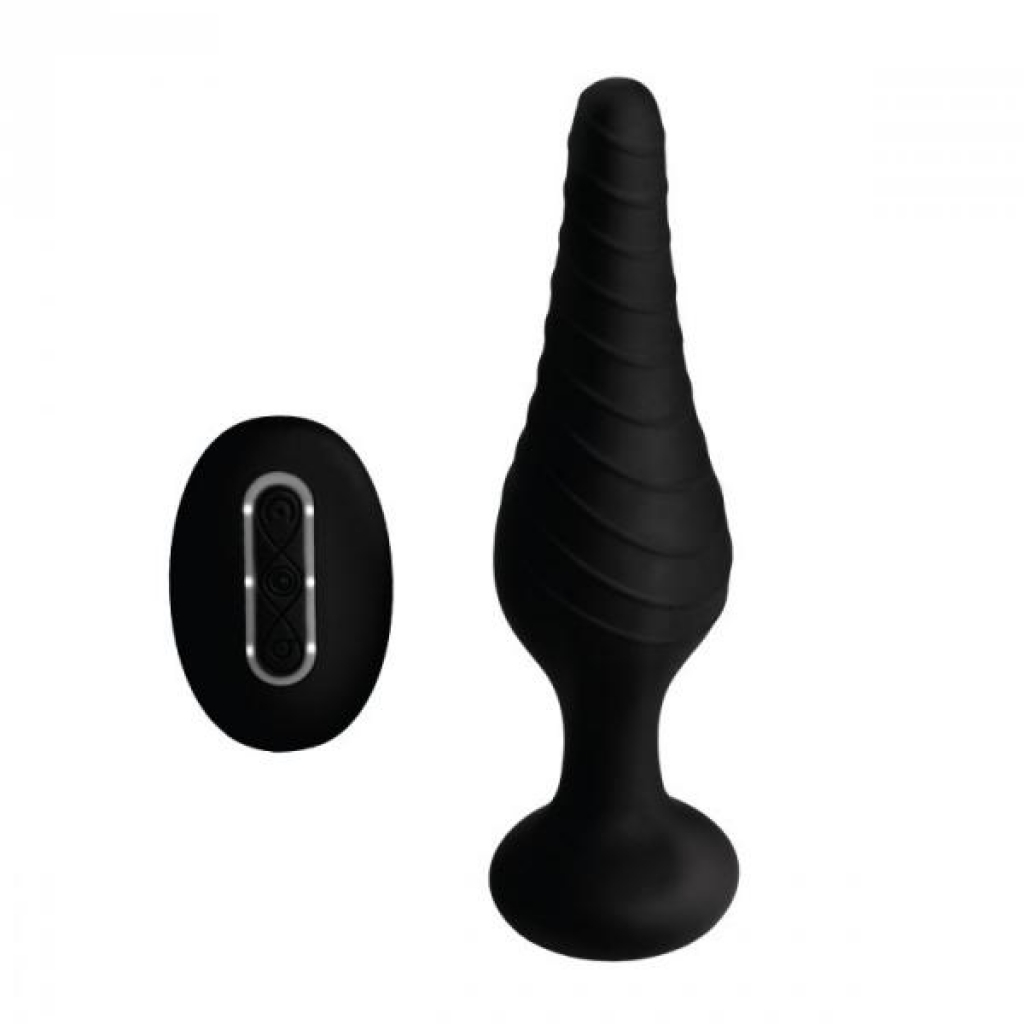 Under Control Remote Vibrating Anal Plug - Black