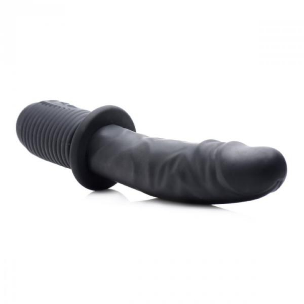 Power Pounder Vibrating and Thrusting Dildo - Black