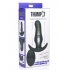 Thump It Curved Thumping Silicone Butt Plug - Black