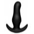 Thump It Curved Thumping Silicone Butt Plug - Black