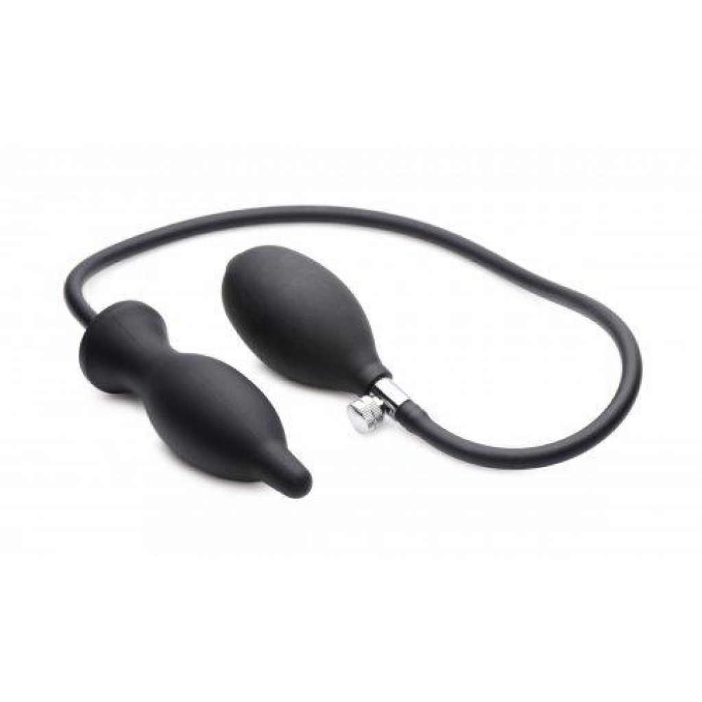 Inflatable Silicone Anal Plug - Dark Edition