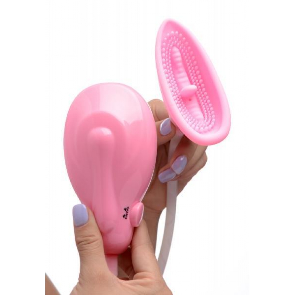 Size Matters Automatic Vibe Pussy Pump - Pink