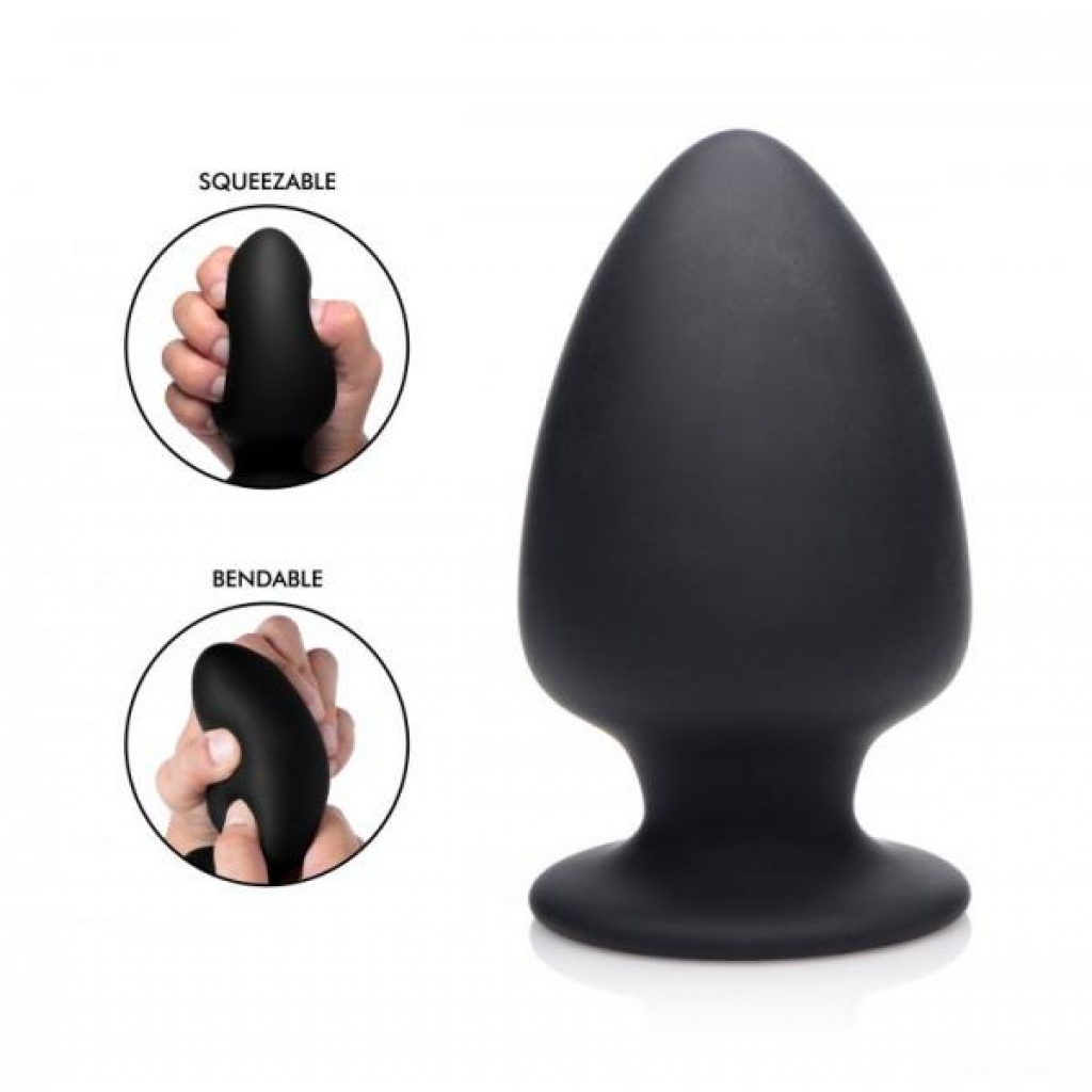 Squeeze-It Bendable Anal Plug - Large Black