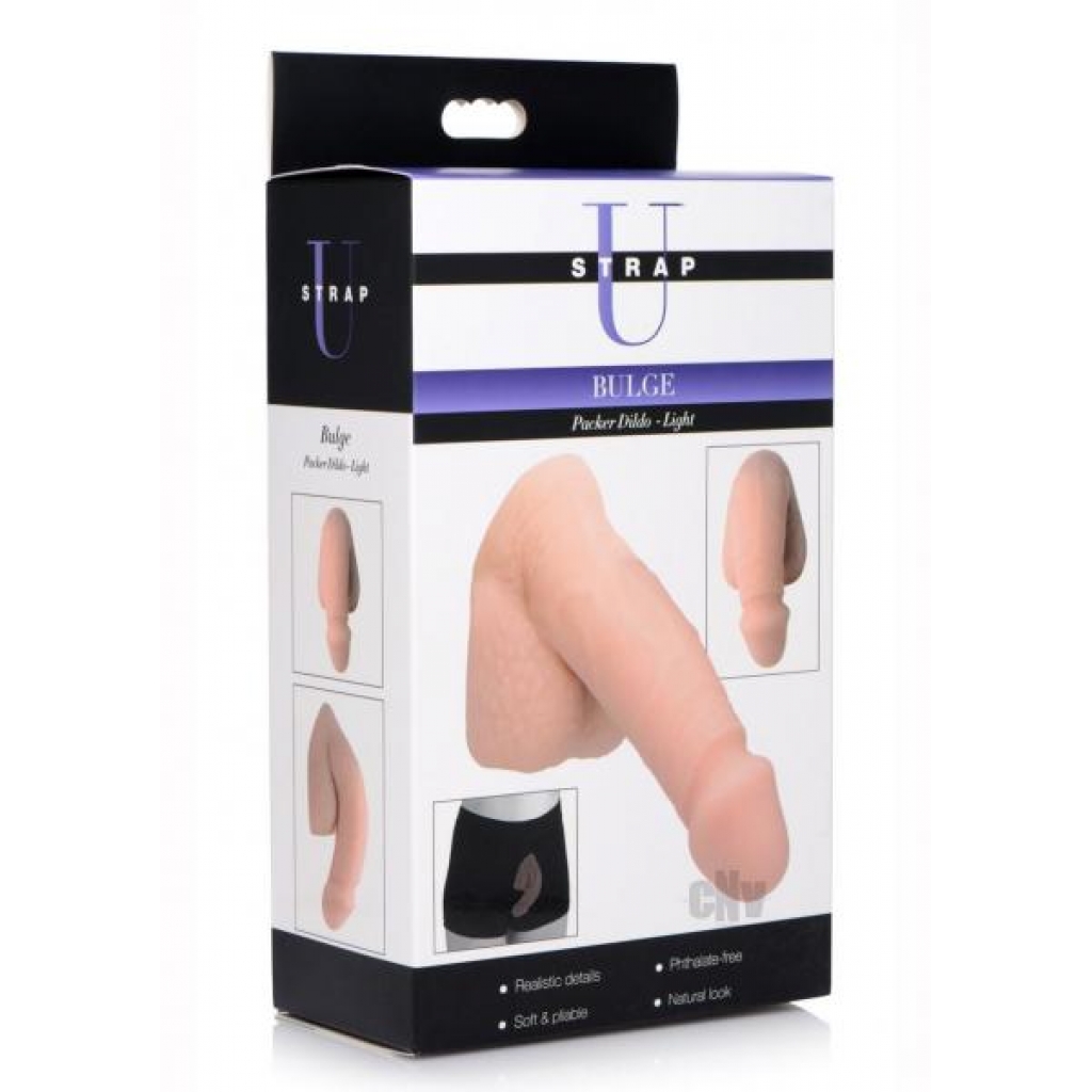 Strap U Bulge Packer Dildo - Light Beige