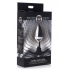 Dark Invader Aluminum Silicone Anal Plug - Medium Silver