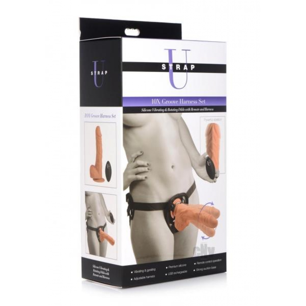 Strap U Groove Harness Set - Nude