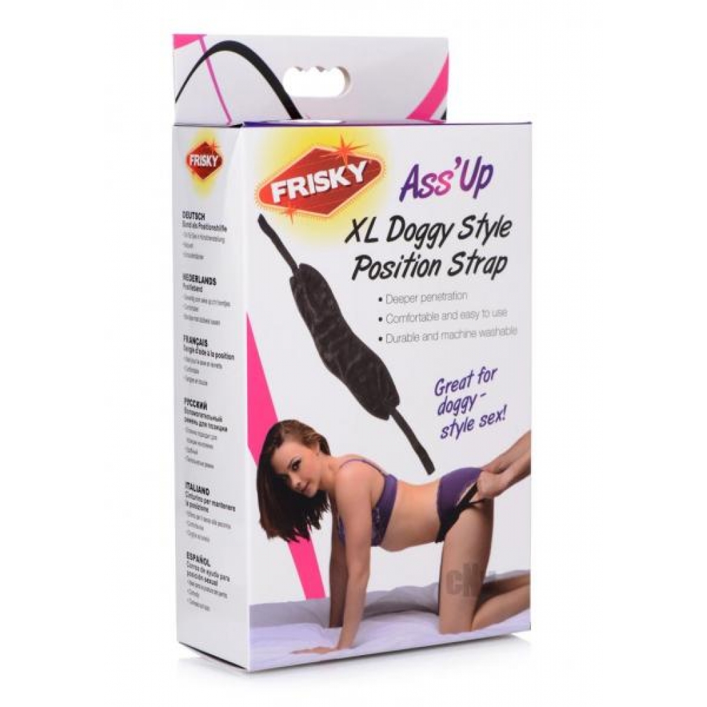 Frisky Doggy Style Position Strap in XL Black