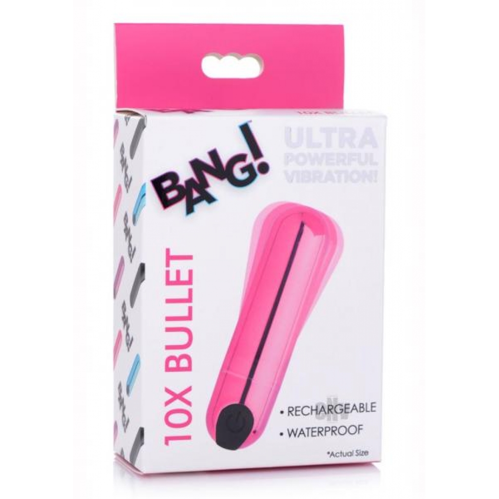 Bang 10x Metallic Bullet - Pink Vibrator