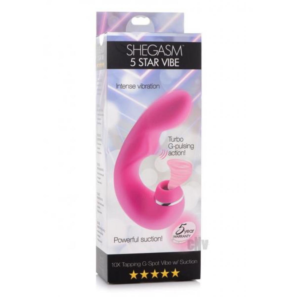 Inmi Shegasm 5 Star Tapping Vibrator - Pink