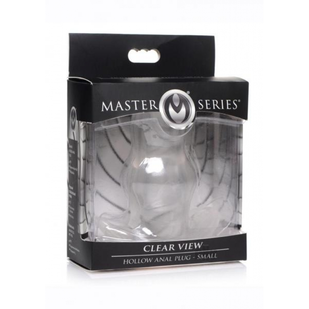 Ms Clear View Hollow Anal Plug - Small