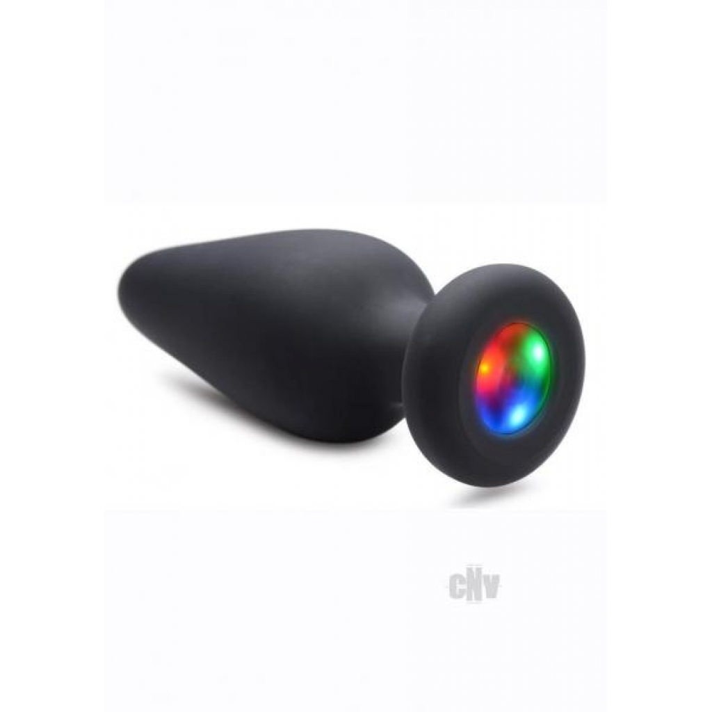 Booty Sparks Silicone Light-Up Plug - Large Black