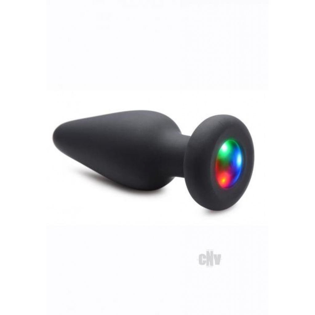 Booty Sparks Silicone Light-up Plug - Medium Black