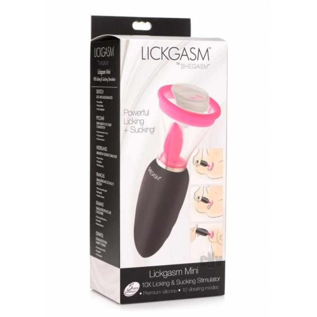 Inmi Lickgasm Mini - Black/Pink Suction Toy