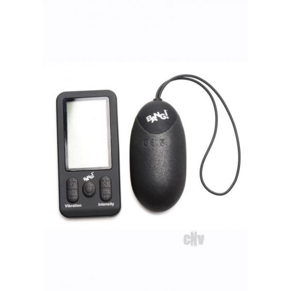 Bg 25x Silicone XL Egg W/Remote Black