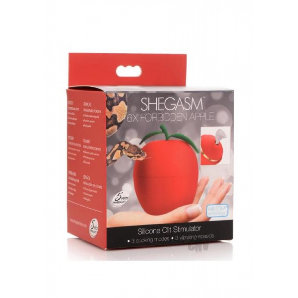 Shegasm Forbidden Apple Clit Stimulator - Red