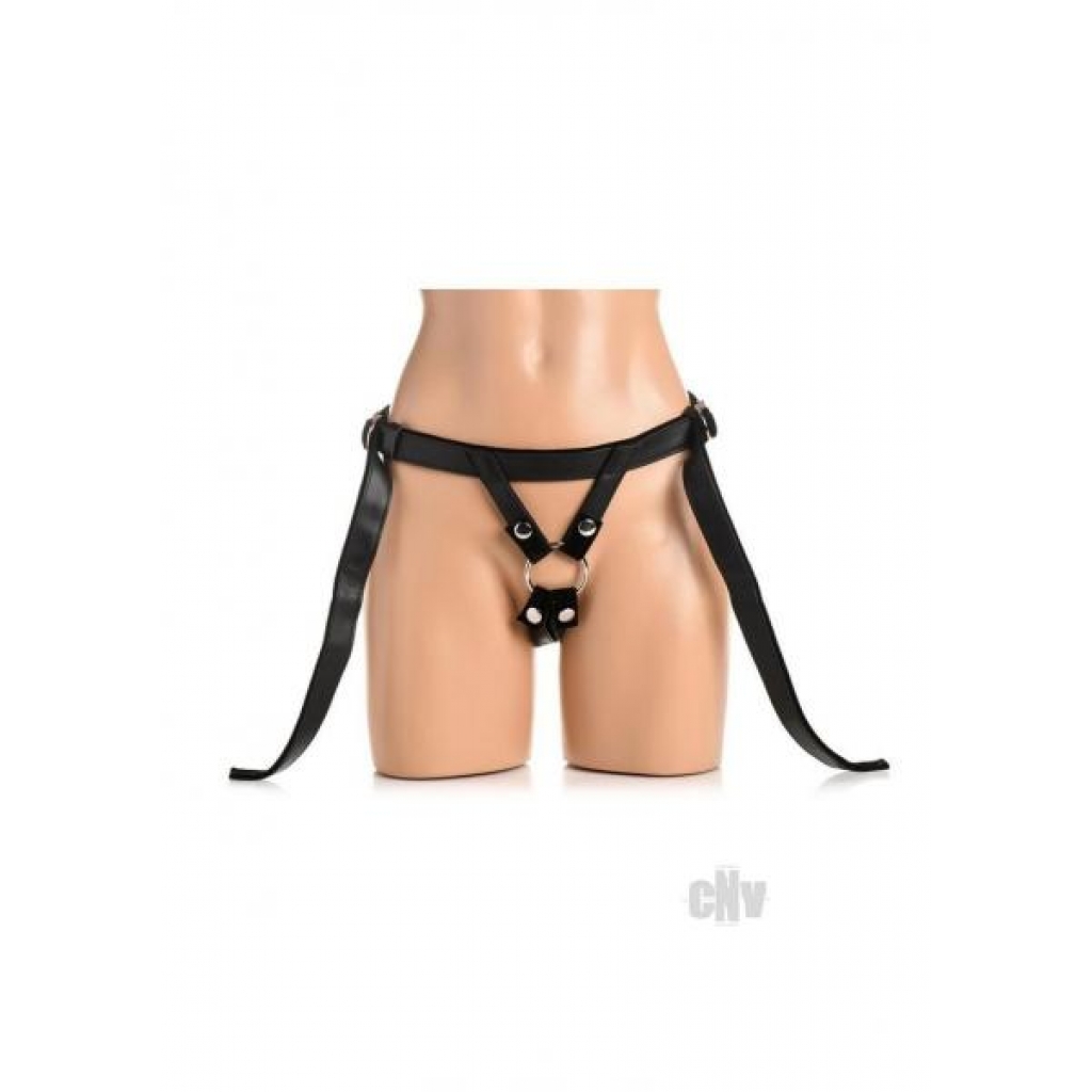 Bedroom B Velvet Kiss Strap-On Harness - Black