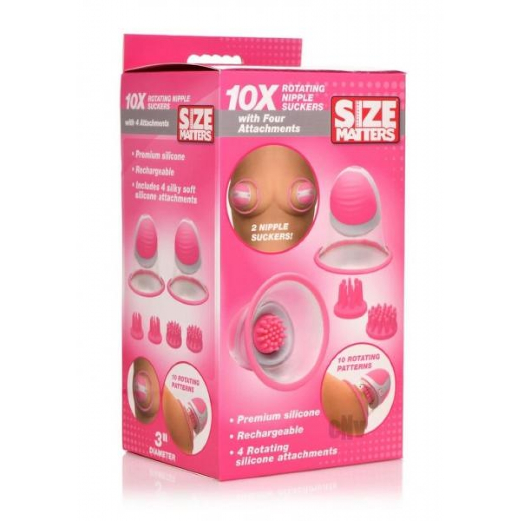 Size Matters 10x Rotate Nipple Suckers - Ultimate Sensation