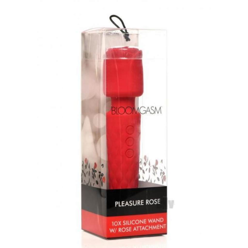 Bloomgasm Pleasure Rose Wand Red