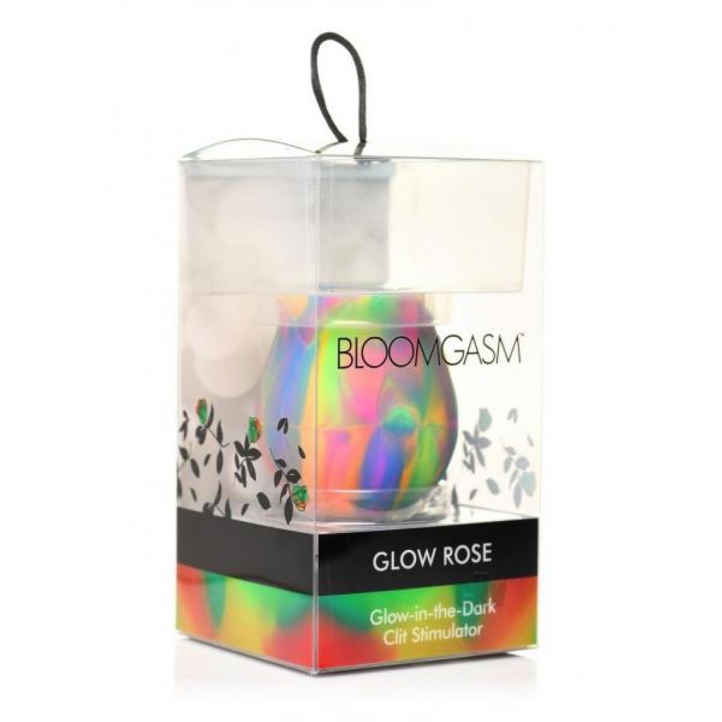 Bloomgasm Glow Rose Clitoral Stimulator - Rainbow Delight