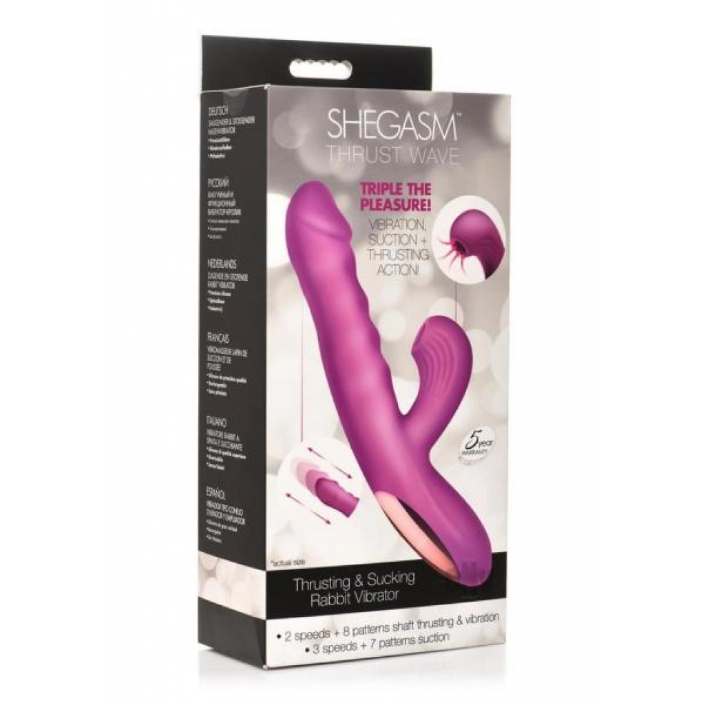 Shegasm Thrusting Wave Vibrator - Purple