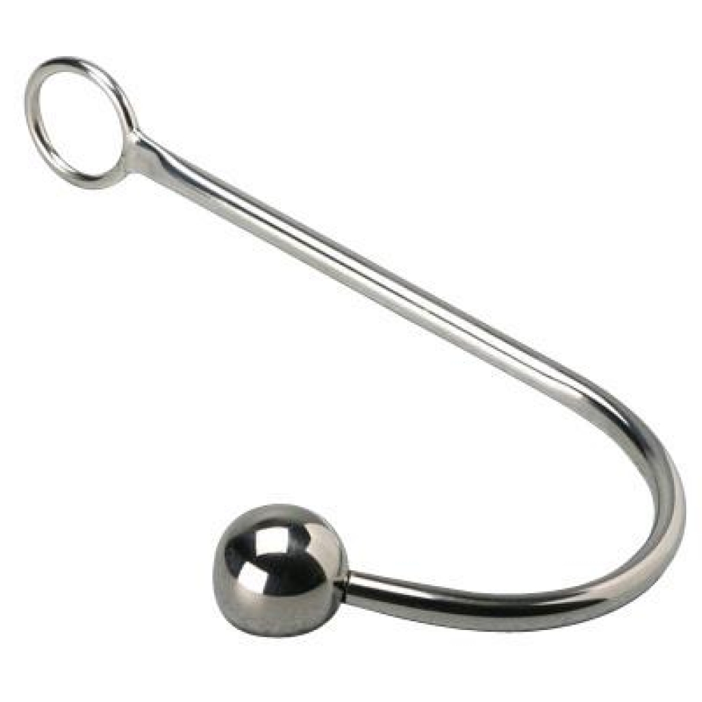 Hooked Stainless Steel Anal Hook - Silver