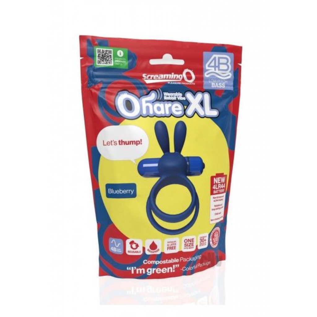 4B Ohare XL Enhanced Rabbit Vibe - Blueberry