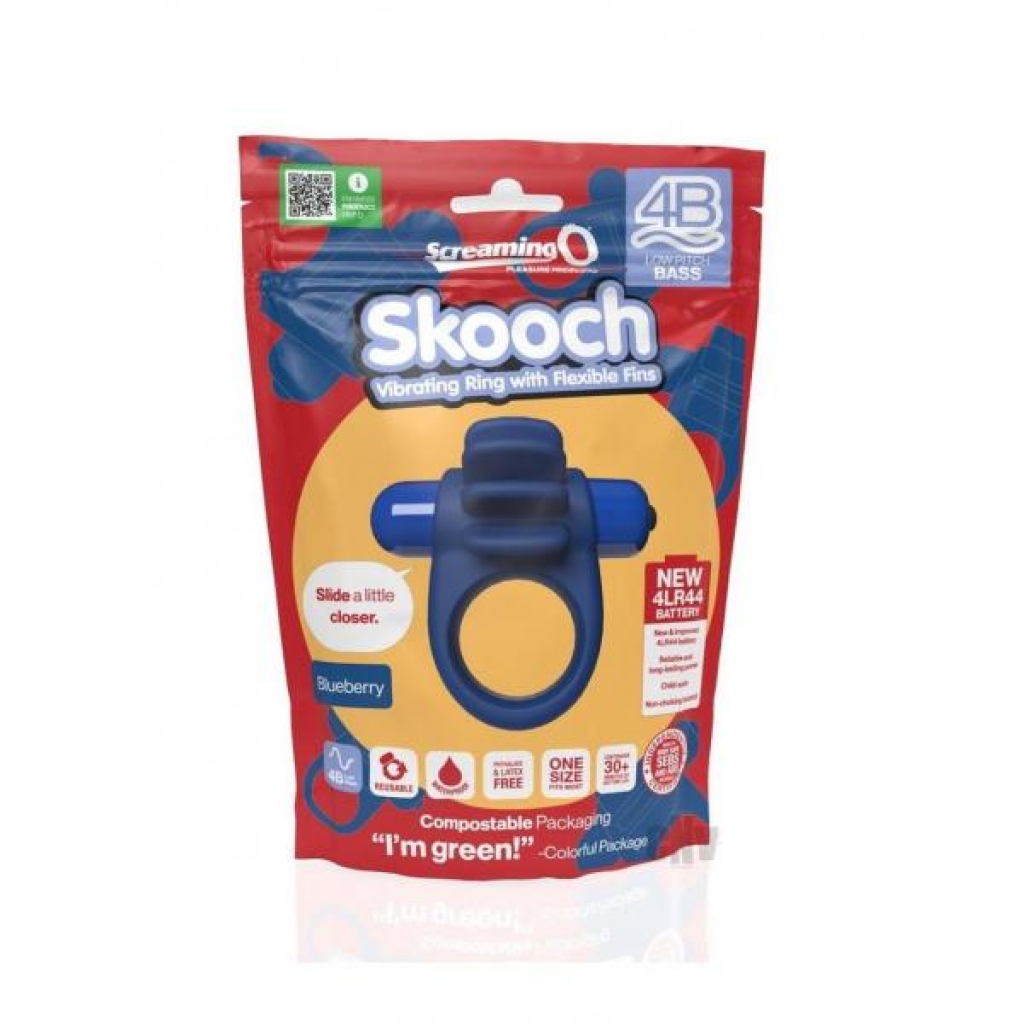 4B Skooch Blueberry - Vibrating Cock Ring