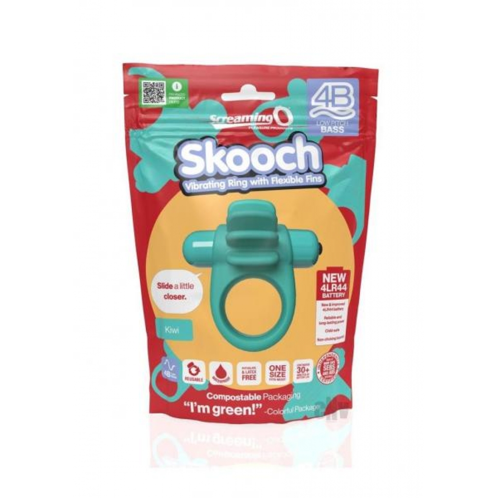 4B Skooch - Vibrating Cock Ring in Kiwi Green