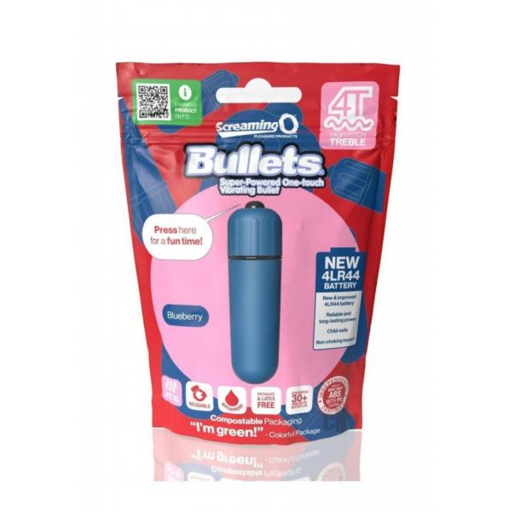 Screaming O 4T Bullet Vibrator - Blueberry