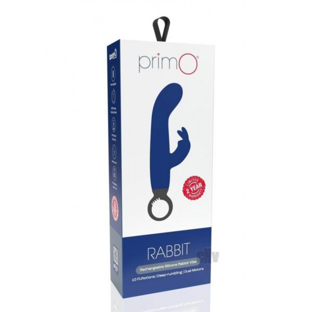 PrimO Rabbit Vibrator in Navy Blue