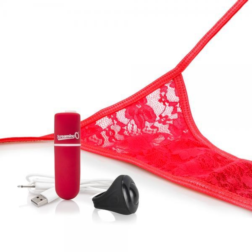 My Secret Remote Control Vibrating Panty - Red