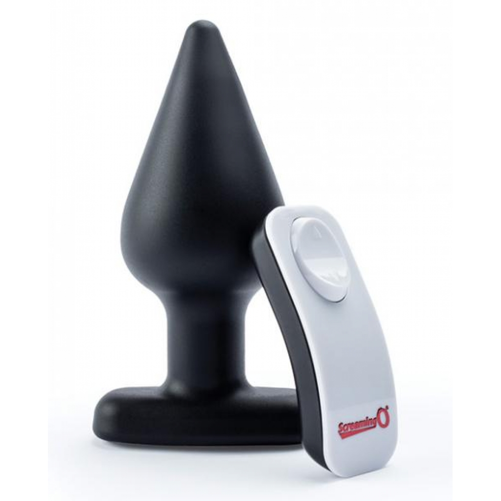 Screaming O My Secret Remote Vibrating XL Plug - Black