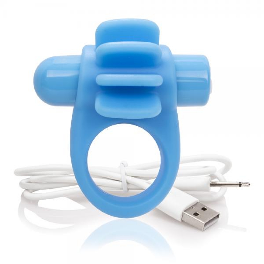 Charged Skooch Ring - Blue Vibrating Cock Ring