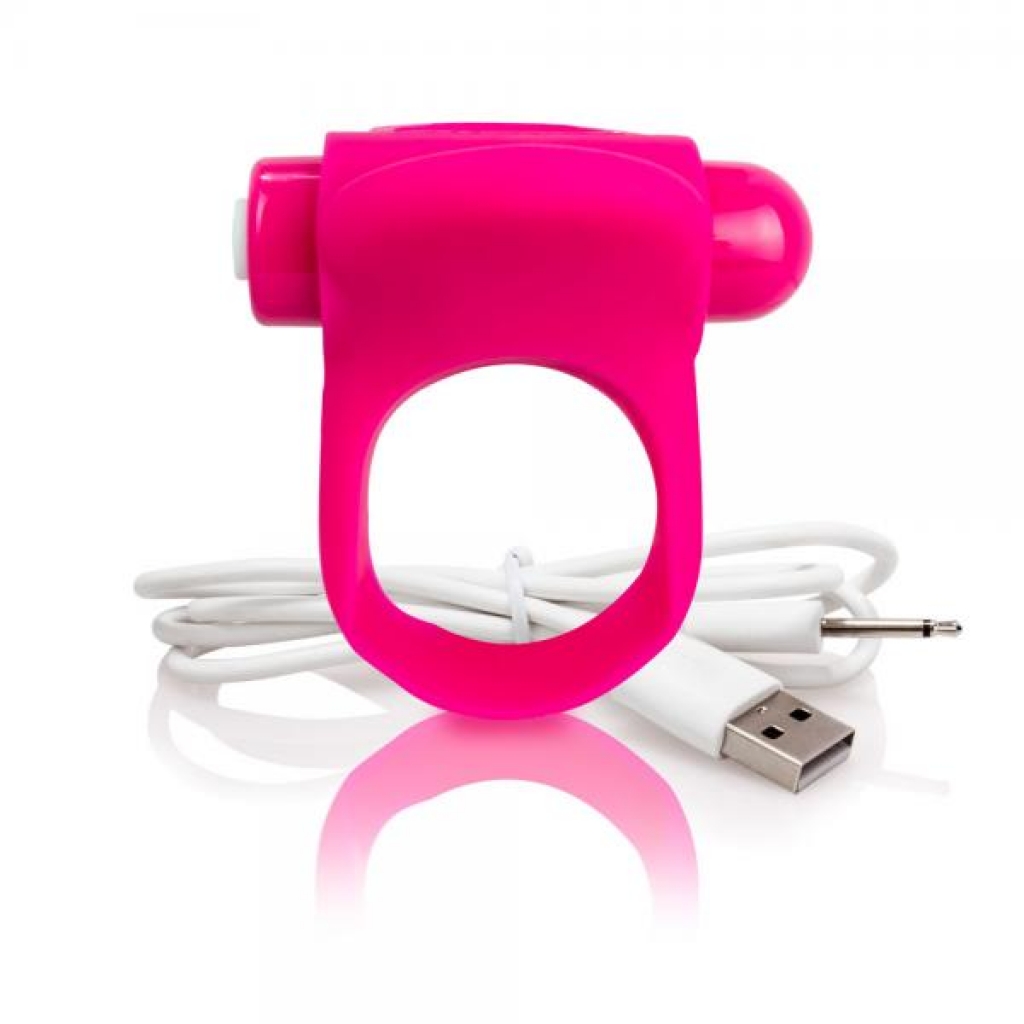 Rechargeable You Turn Plus Ring Vibrator - Strawberry Pink