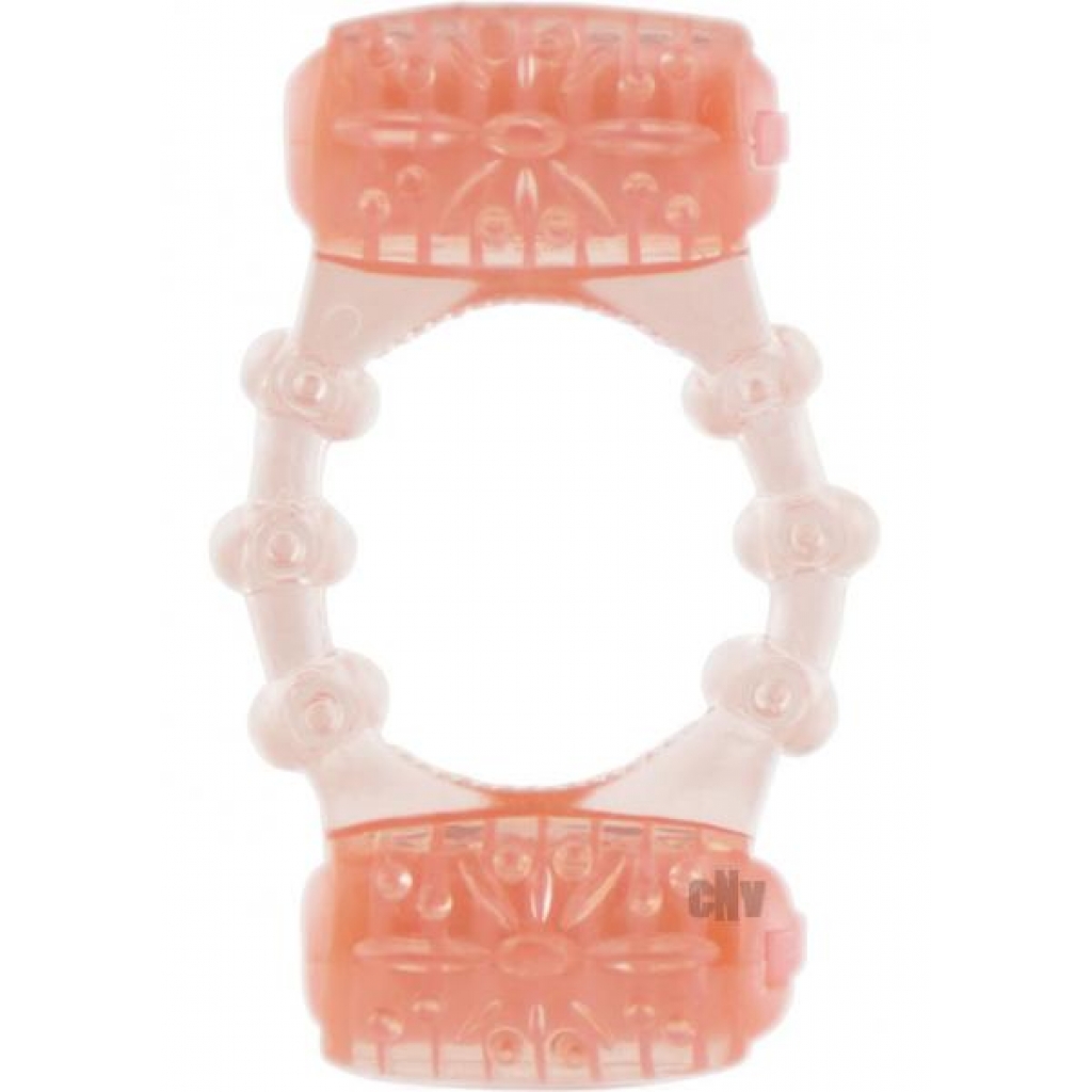 Two-O Double Pleasure Vibrating Ring - Pink