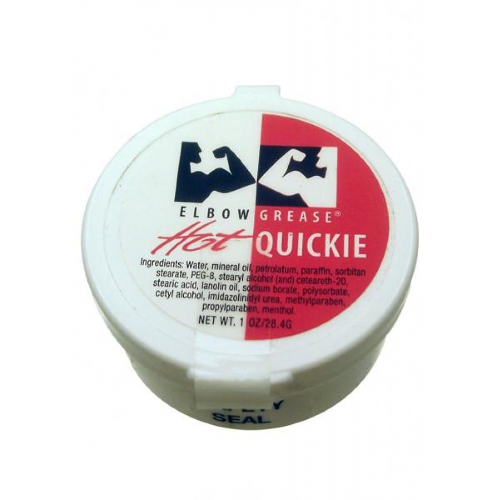 Elbow Grease Hot Quickie Cream Lubricant - 1 Ounce