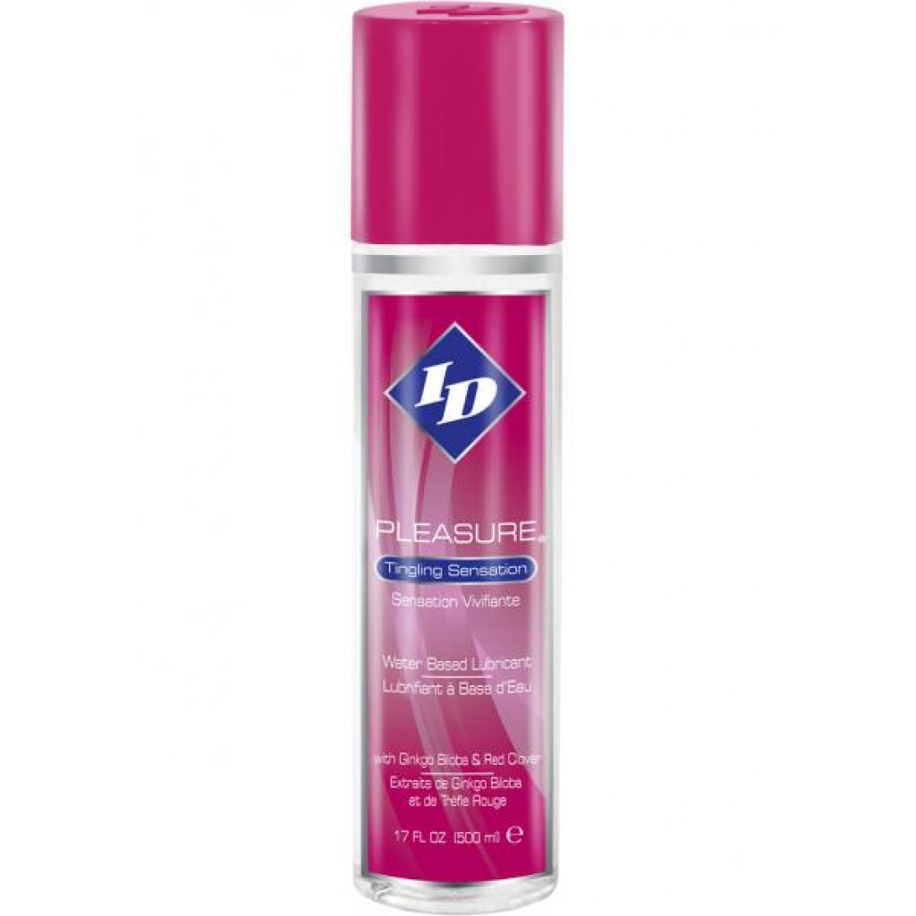 ID Pleasure Tingling Sensation Lubricant: Stimulating Water-Based Formula - 17oz