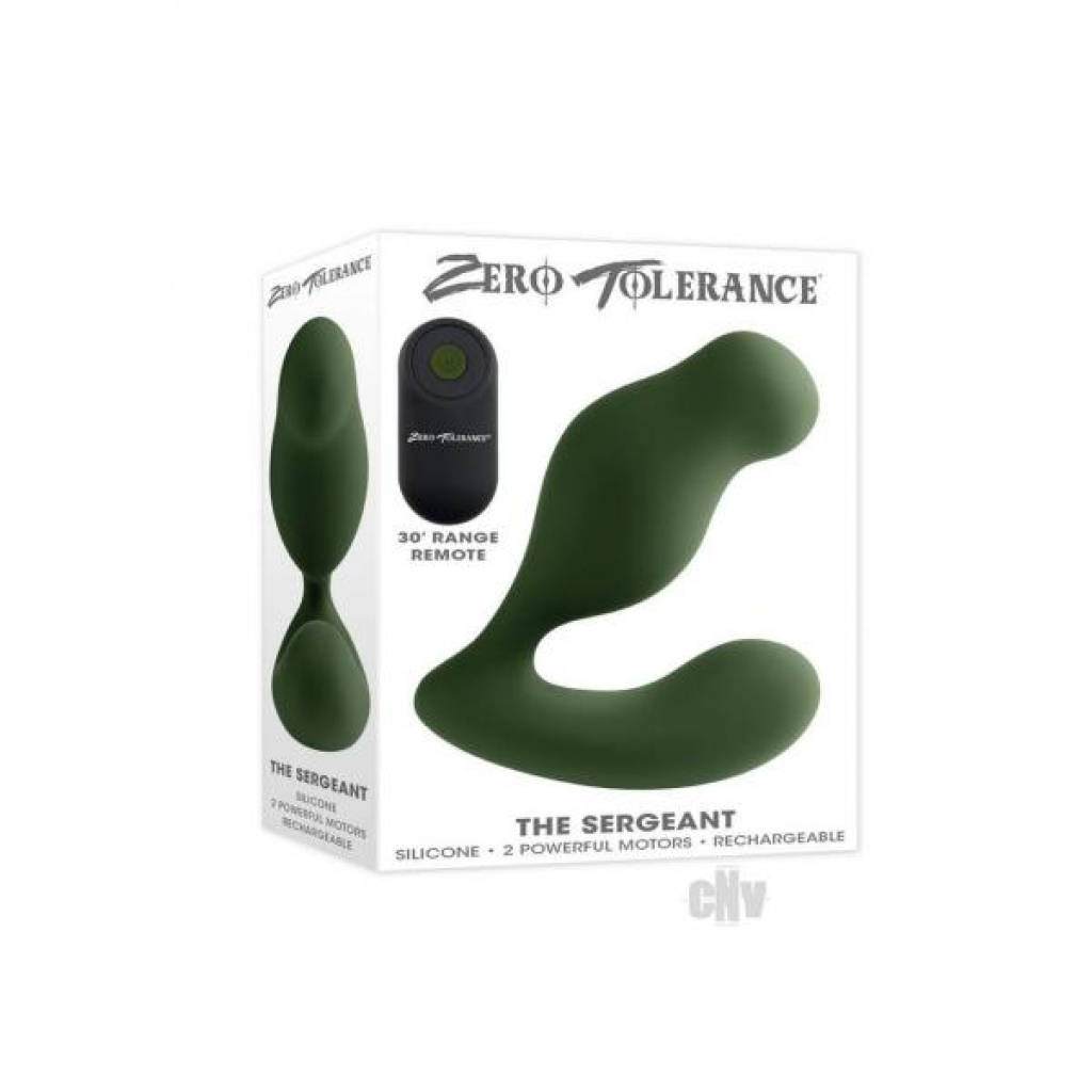 Zt The Sergeant Remote Control Prostate Vibrator - Green