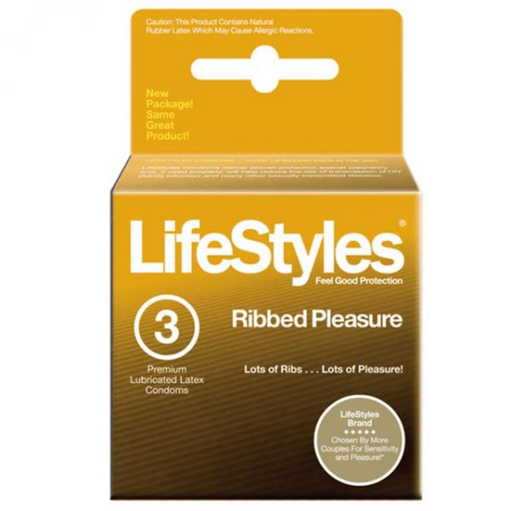 LifeStyles Ultra Ribbed Condoms - 3 Pack