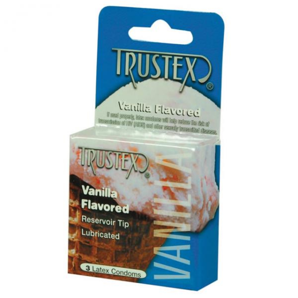 Trustex Flavored Condoms - Vanilla 3 Pack