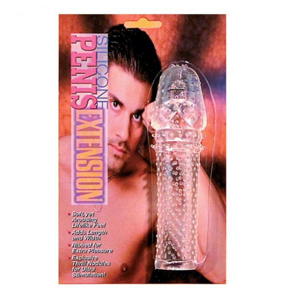 Silicone Penis Extension - Clear