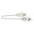 Endurance Butterfly Nipple Clamps with Link Chain - Silver