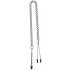 Adjustable Tweezer Clamps with Link Chain - Silver