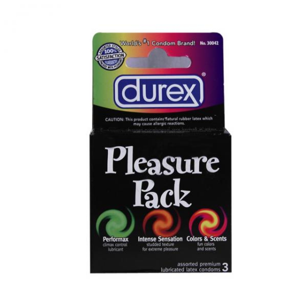 Durex Pleasure Pack - 3 Pack Assorted Condoms