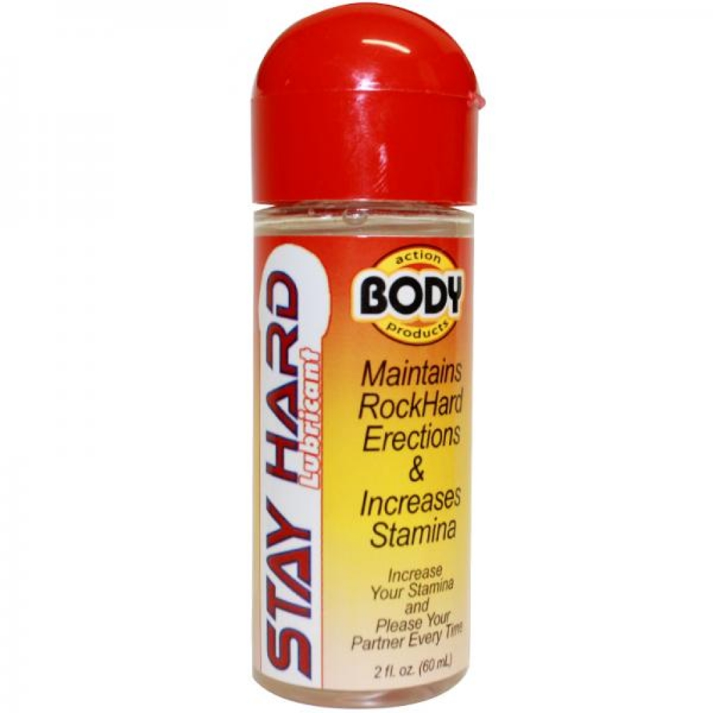 Body Action Stay Hard Lubricant - 2.3oz Clear