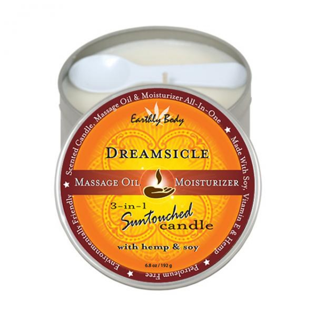 Earthly Body Massage Candle - Dreamsicle 6.8oz