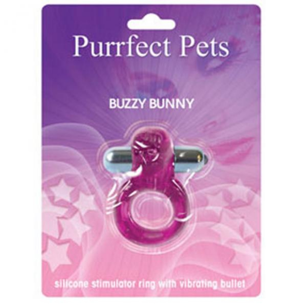 Purrrfect Pets Buzzy Bunny - Vibrating Pleasure Ring for Couples