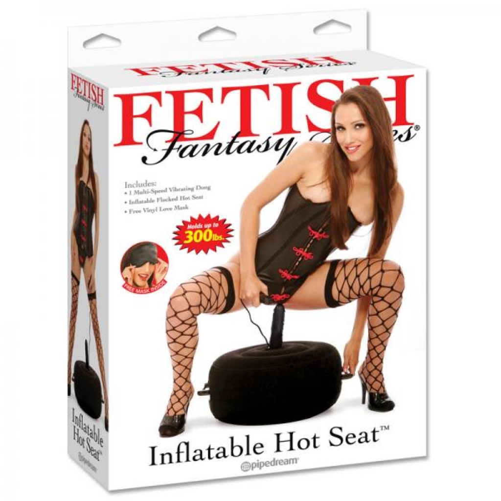 Fetish Fantasy Inflatable Hot Seat - Black